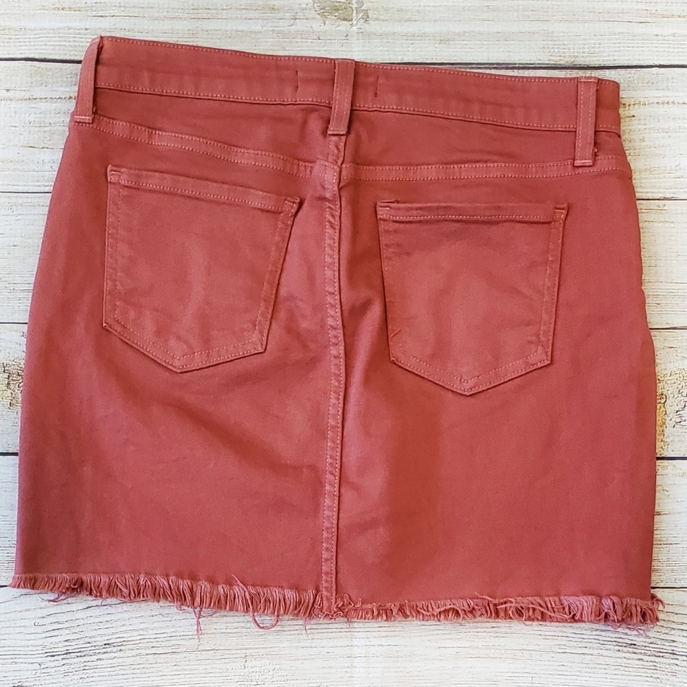 O2 Denim Mauve Mini Skirt - Picture 3 of 5